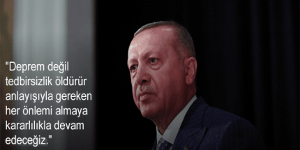Cumhurbaşkanı Erdoğan’dan “17 Ağustos Depremi” Paylaşımı