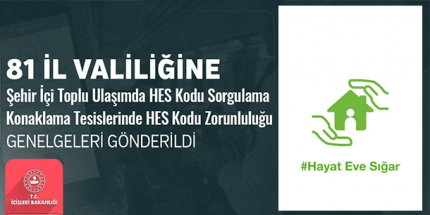 Şehir İçi Toplu Ulaşımda ve Konaklama Tesislerinde HES Zorunluğu 