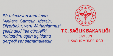 Samsun İl Sağlık Müdürlüğü’nden Basın Açıklaması