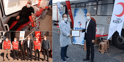 YEDAŞ’tan Kan Bağışı Desteği