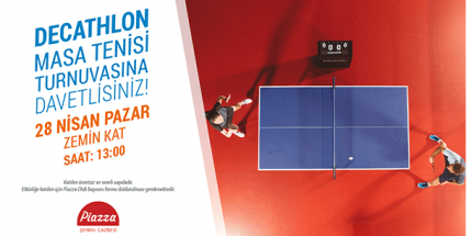 Samsun Piazza’da Masa Tenisi Turnuvası