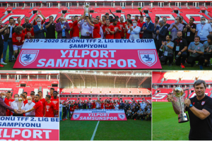 Samsunspor Şampiyonluk Kupasını Aldı