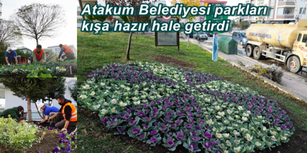 Atakum Belediyesi Parklara Rengarenk Bitkiler Dikti