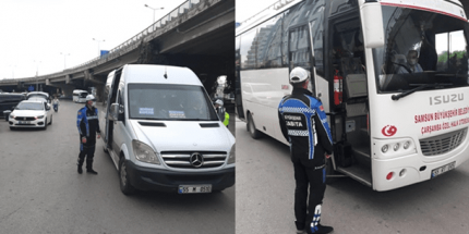 Büyükşehir Ekipleri Toplu Taşıma Araçlarında Denetimlerini Sürdürüyor