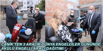 Canik Belediyesi 50 Engelli Vatandaşa Akülü Araç Hediye Etti 