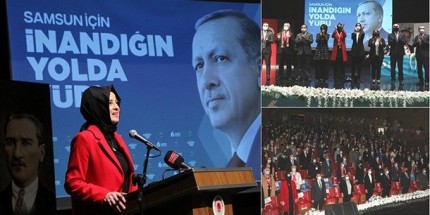 AK Parti Samsun İl Kadın Kolları Başkanlığı Kongresi Gerçekleştirildi 
