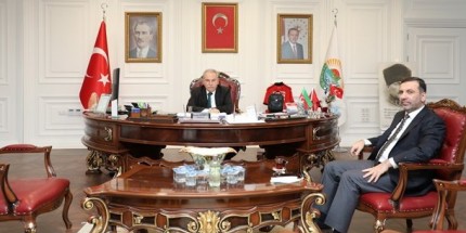 Başkan Demirtaş Başkan Sarıcaoğlu’nu Makamında Ağırladı