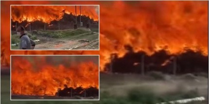 Oltan Köleoğlu Enerji Tesisindeki Yangın Korkuttu