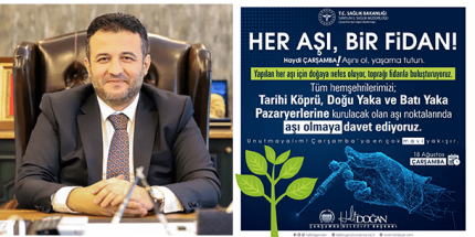 Çarşamba’da Aşı Olan Her Vatandaş İçin Bir Fidan Dikilecek 