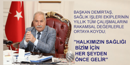 Başkan Demirtaş Sağlık İşleri Müdürlüğü’nün Çalışmalarını Paylaştı