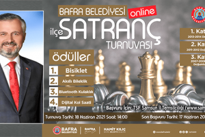 Bafra Belediyesi Online Satranç Turnuvası Düzenliyor