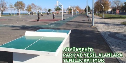 Ordu’nun Parklarında Masa Tenisi Zamanı