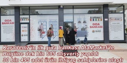 AtaMarket Gıda Bankası 516 Yararlanıcıya Ulaştı