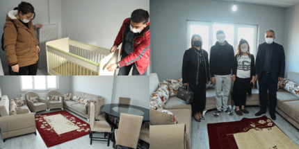 Başkan Demirtaş İhtiyaç Sahibi Genç Çifte Mutluluk Yaşattı