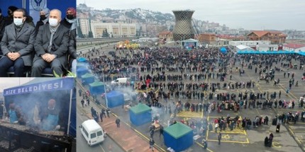 Rize Belediyesi Hamsi Festivali'nde 2,5 Ton Hamsi İkram Edildi