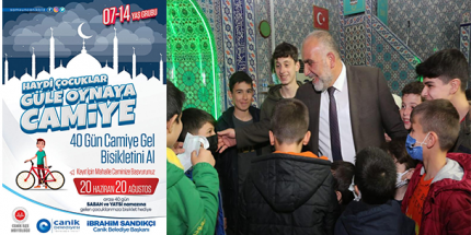 Canik'te Çocuklar Bisiklet Kazanacak
