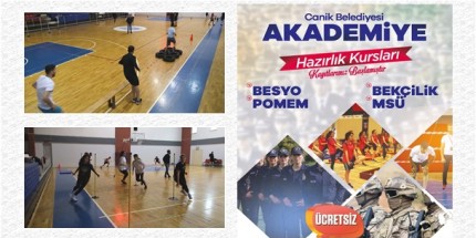 Canik Belediyesi Gençleri Akademi Sınavlarına Hazırlıyor