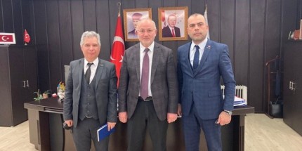 Rektör Ünal Eğitim-İş Sendikası Samsun Şube Yönetimini Konuk Etti