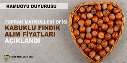 Toprak Mahsulleri Ofisi (TMO)’dan Fındık Alım Fiyatları ve Detayları