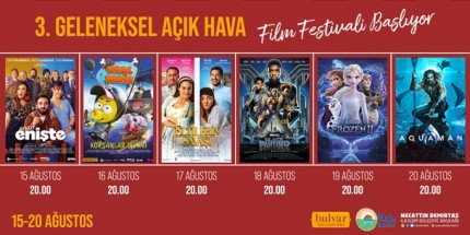 Açık Hava Sinema Günleri Başlıyor