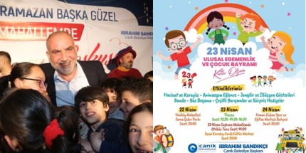 Canik’te Üç Gün Boyunca “23 Nisan Coşkusu” Yaşanacak