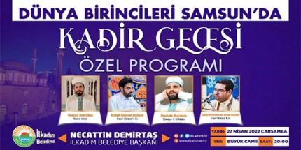 Başkan Demirtaş Kadir Gecesi özel Programına Davet Etti