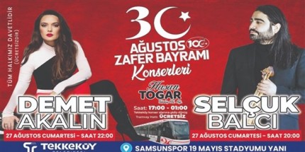 Tekkeköy’de Tramvay Zafer Bayramı Konserleri İçin Ücretsiz 