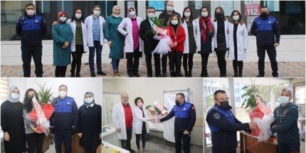 Başkan Deveci’den Sağlık Çalışanlarına Çiçek Jesti