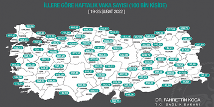 Vaka Haritası Açıklandı Amasya Zirvede