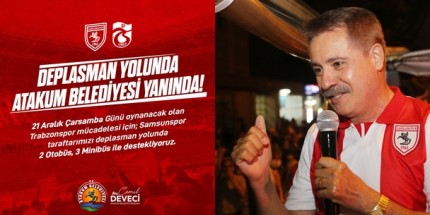 Atakum Belediyesi’nden Samsunspor Taraftarına Ulaşım Desteği