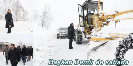 Kar Bastırdı Samsun Büyükşehir Belediyesi Teyakkuza Geçti