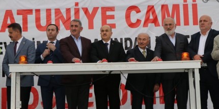 Hatuniye Camii'nin Temeli Dualarla Atıldı