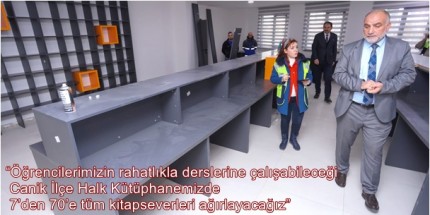 Canik İlçe Halk Kütüphanesi Yapım Çalışmaları Hızla Devam Ediyor