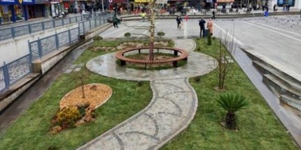 Fatsa Meydanı Yeşillendi