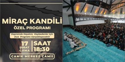 Canik Belediyesi’nden Miraç Kandili Özel Programı 