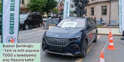 Giresun Belediyesi’nin Artık TOGG’u Var