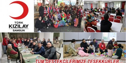 Kızılay Samsun’dan Tüm Destekçilerine Teşekkür Mesajı