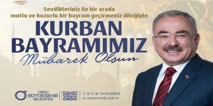 Bayramın Sağlık, Huzur ve Mutluluğa Vesile Olmasını Diliyorum