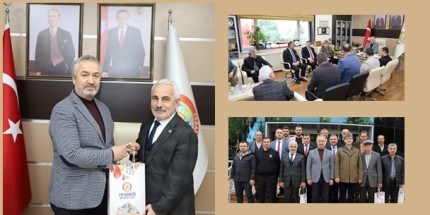 Muhtar Dernek Başkanlarından Başkan Topaloğlu’na Ziyaret