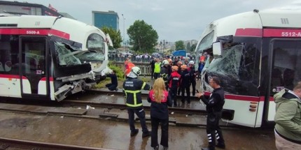 Samsun’da Tramvay Kazası 26 Yaralı Var