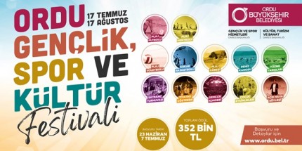 Ordu’da 1 Ay Festival Var