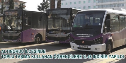 Altınordu’da Toplu Taşımada Öğrenci İndirimi