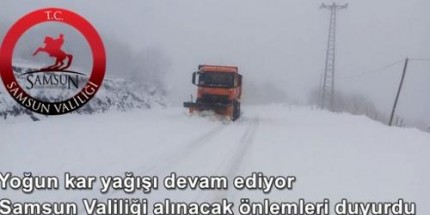 Samsun’da Okullara 1 Günlük Kar Tatili