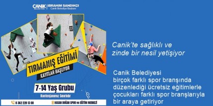 Geleceğin Dağcıları Canik’te Yetişecek 