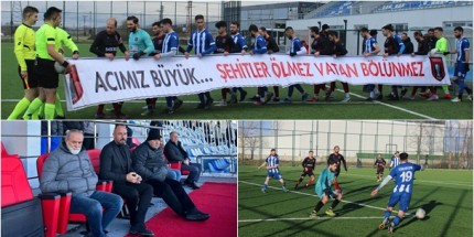 Tekkeköy’de Maç Öncesi Şehitler Anıldı