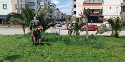 Atakum’un Parklarında Bahar Temizliği