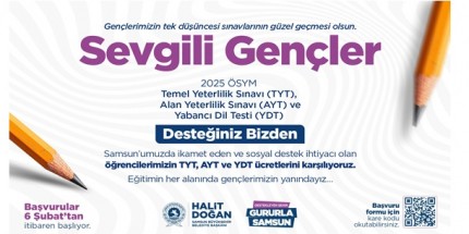 Başkan Doğan’dan Üniversite Sınavına Girecek Öğrencilere Destek