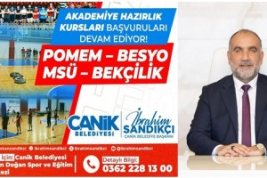 Canik'te Akademiye Hazırlık Kursları Başvuruları Devam Ediyor  