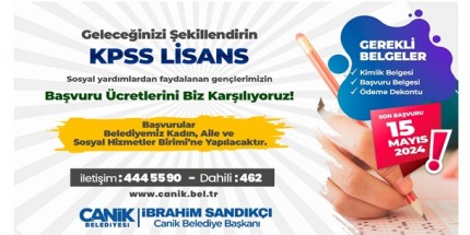 Başkan İbrahim Sandıkçı: “Gençlerimizin KPSS Ücretlerini Karşılıyoruz” 