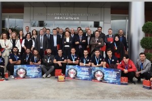 OMÜ’ye Gurur Yaşatan Akademisyen ve Öğrencilere Teşekkür Belgesi 
